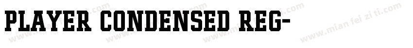 Player Condensed Reg字体转换
